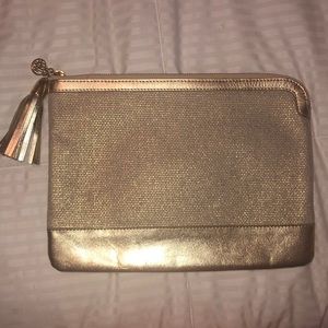Lily Pulitzer gold handbag/pouch